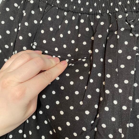 High Waist Polka Dot Trouser Pants - Picture 6 of 8